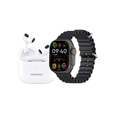 Moogmax Ultra Watch Set Original with Earbuds & Straps | Prift Store UAE